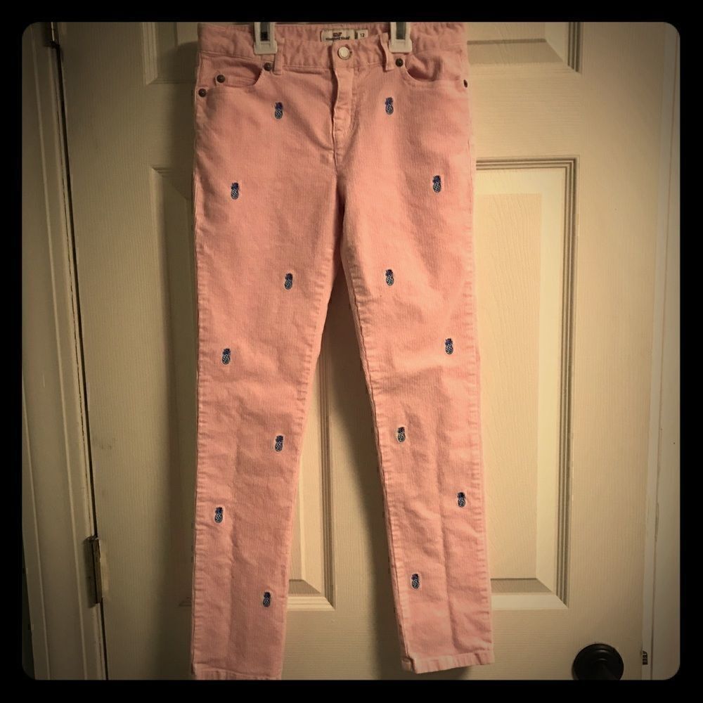 Vineyard Vines girls size 12 pink corduroy pants